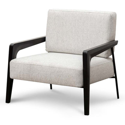 Silver Grey Fabric Lounge Chair