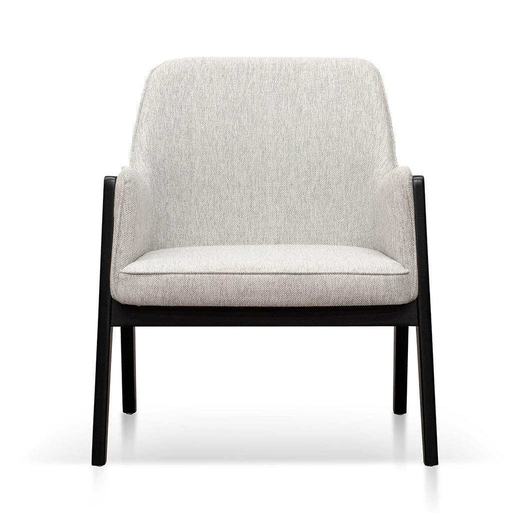 Silver Grey Fabric Lounge Chair