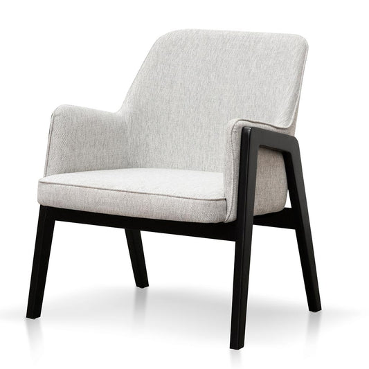 Silver Grey Fabric Lounge Chair