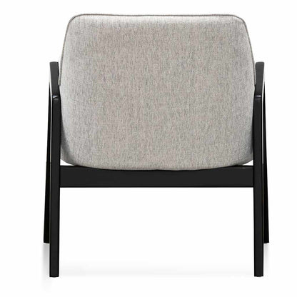 Silver Grey Fabric Lounge Chair