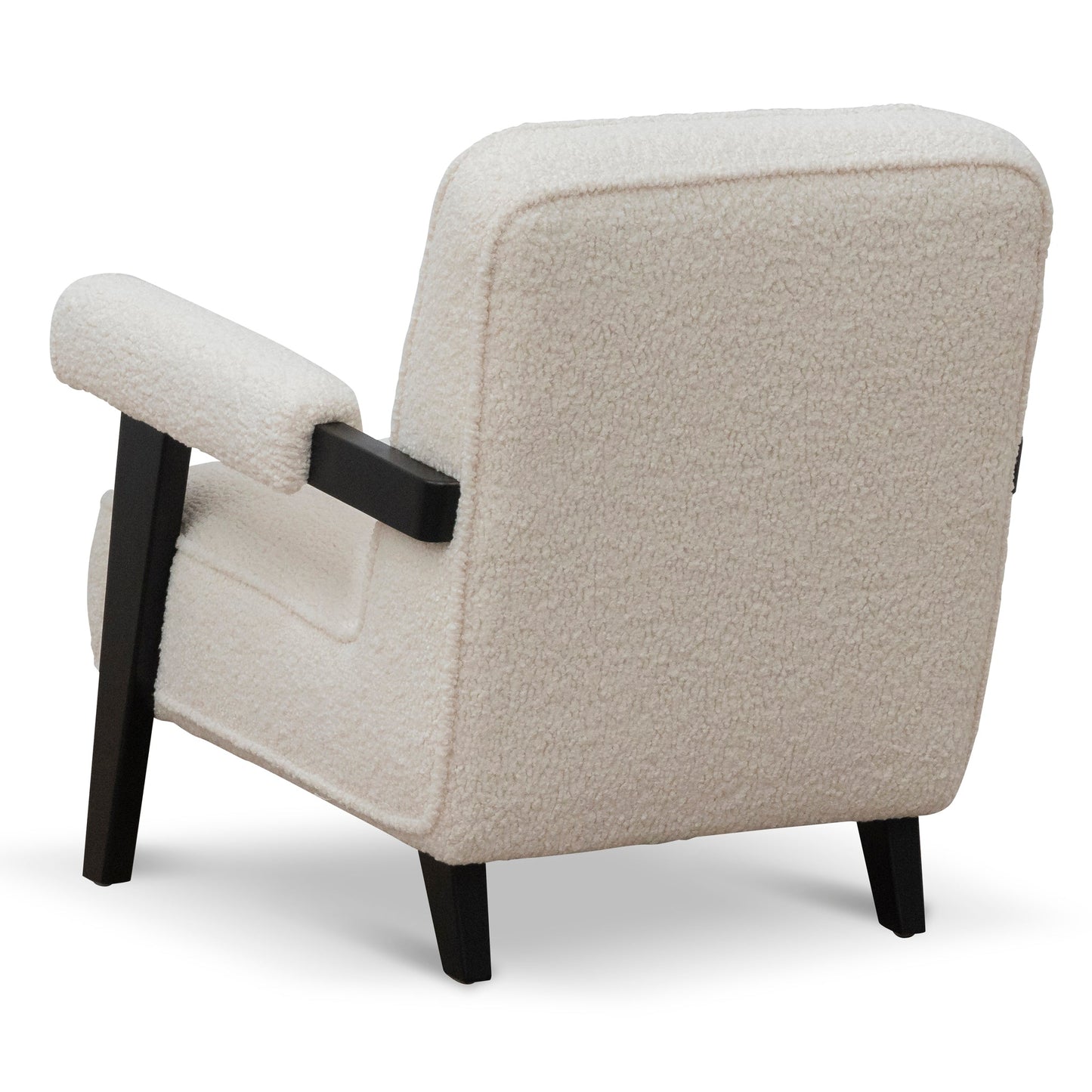 Ivory White Sherpa Armchair