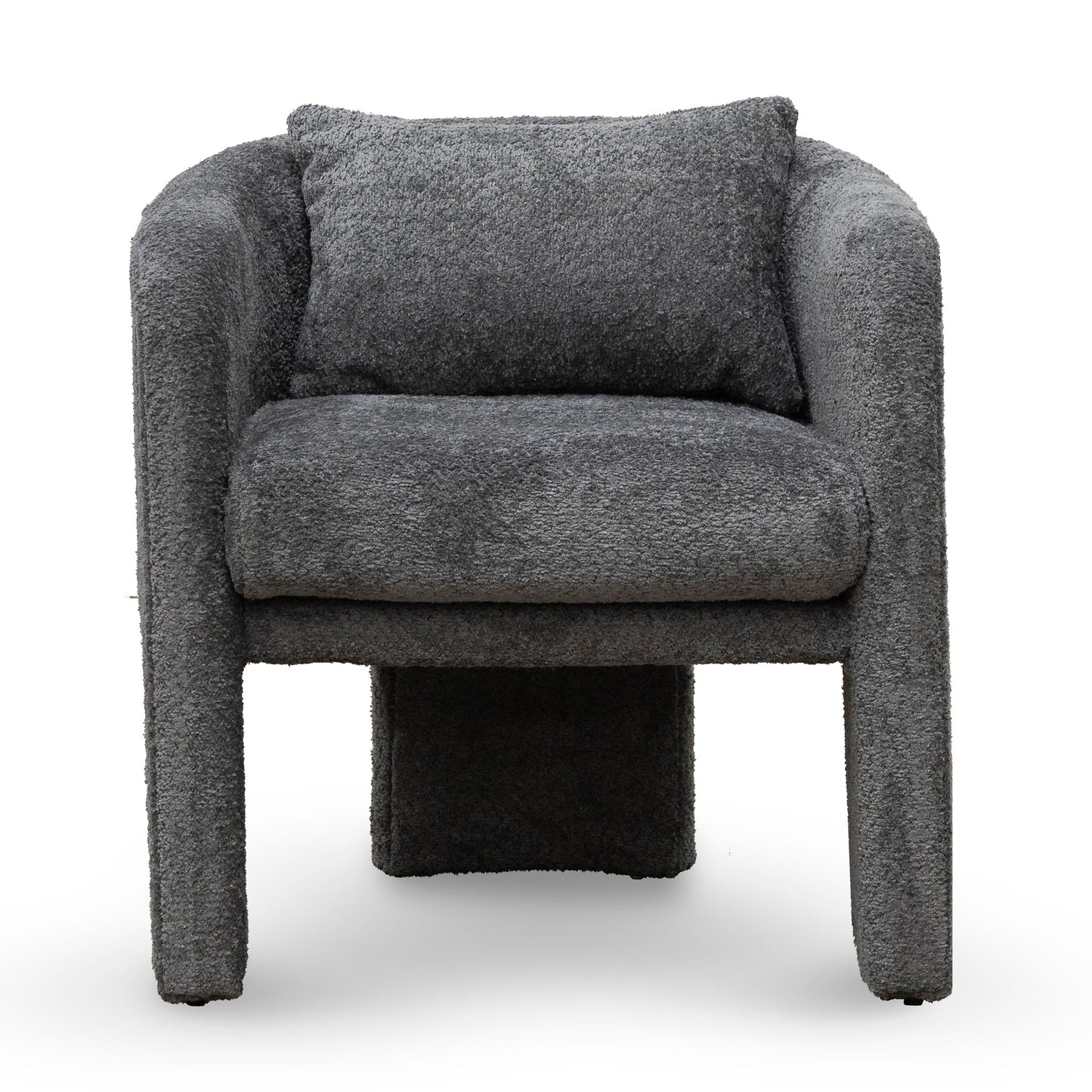 Iron Grey Fabric Armchair