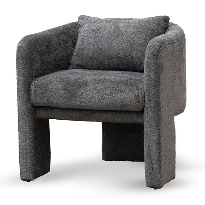 Iron Grey Fabric Armchair