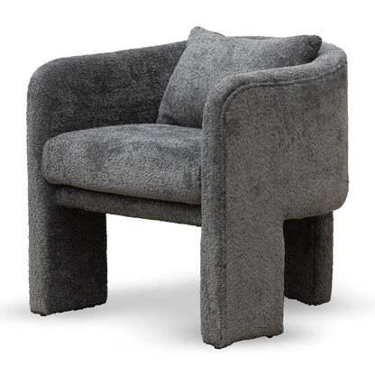 Iron Grey Fabric Armchair