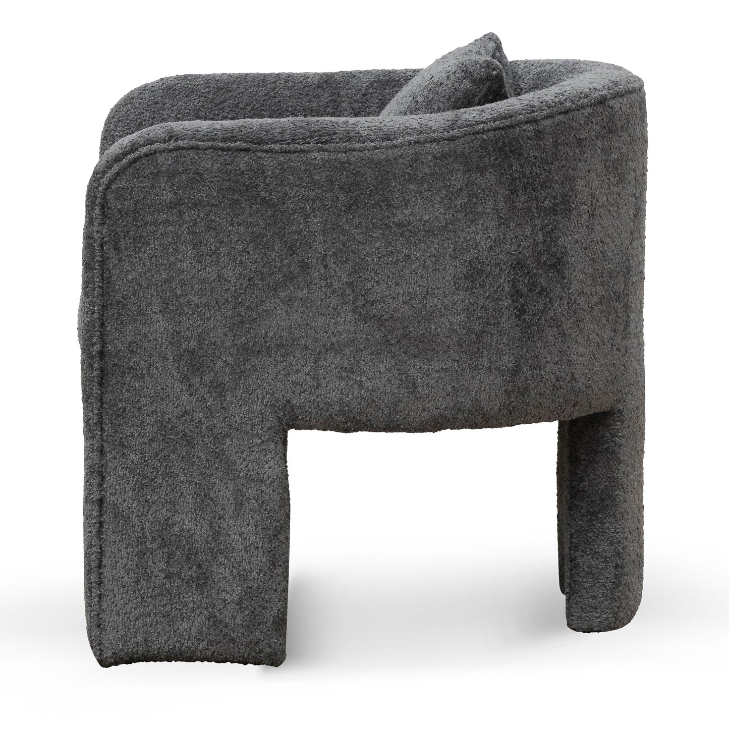 Iron Grey Fabric Armchair