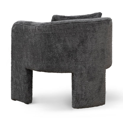 Iron Grey Fabric Armchair