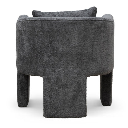 Iron Grey Fabric Armchair