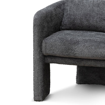 Iron Grey Fabric Armchair