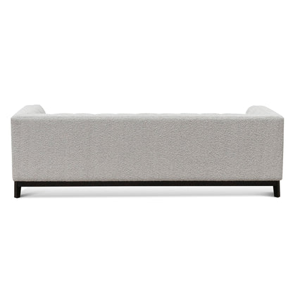 Three-Seater Sofa - Light Grey Boucle