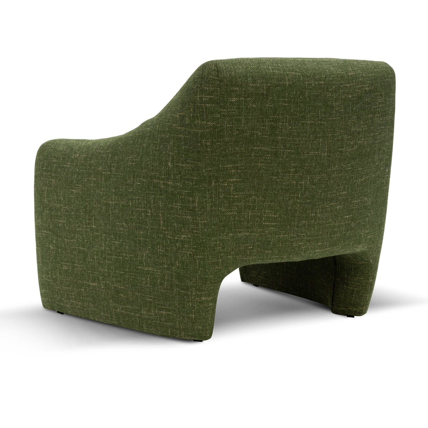 Khaki Green Fabric Armchair