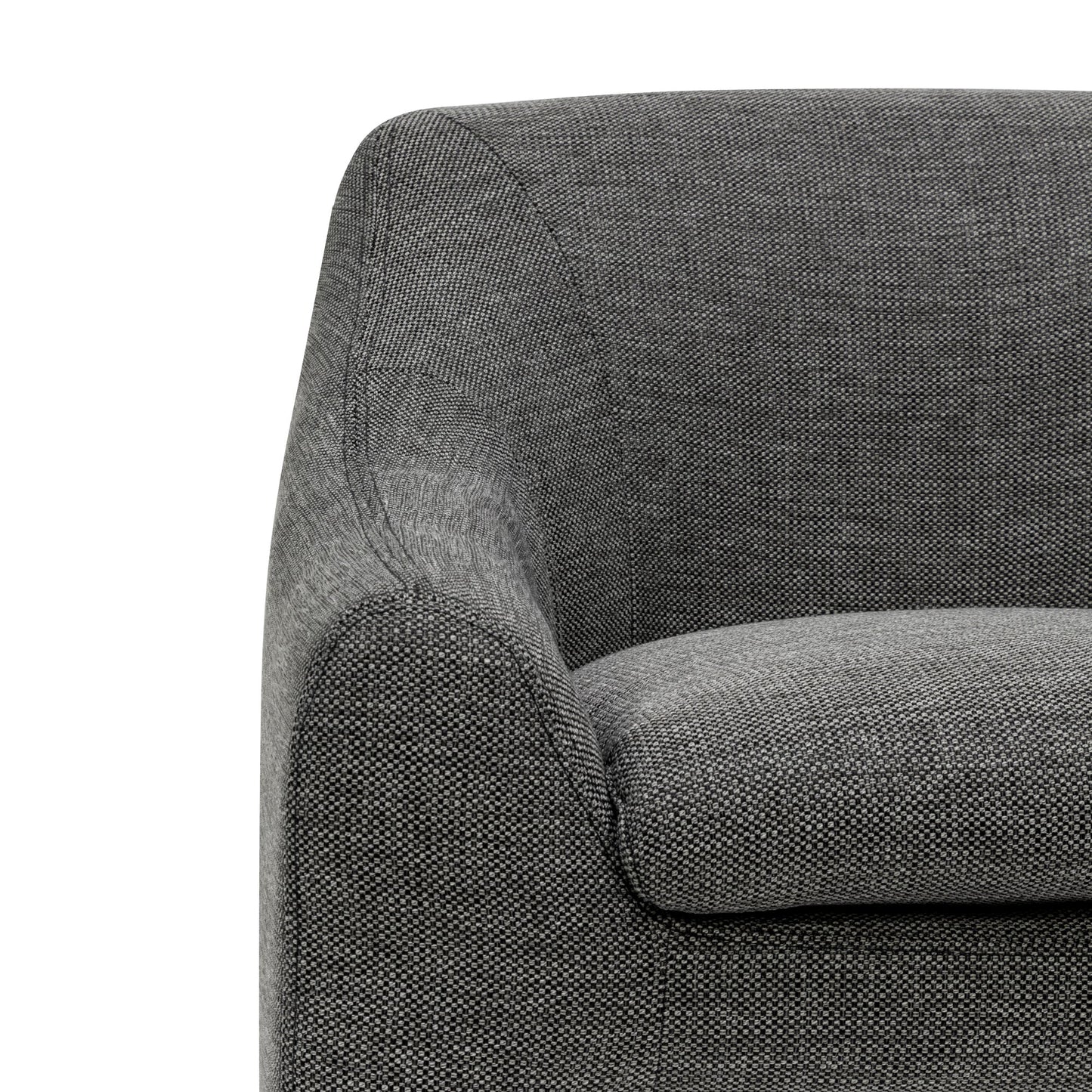 Graphite Grey Fabric Armchair