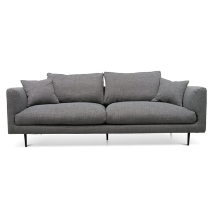 Four-Seater Fabric Sofa - Noble Grey