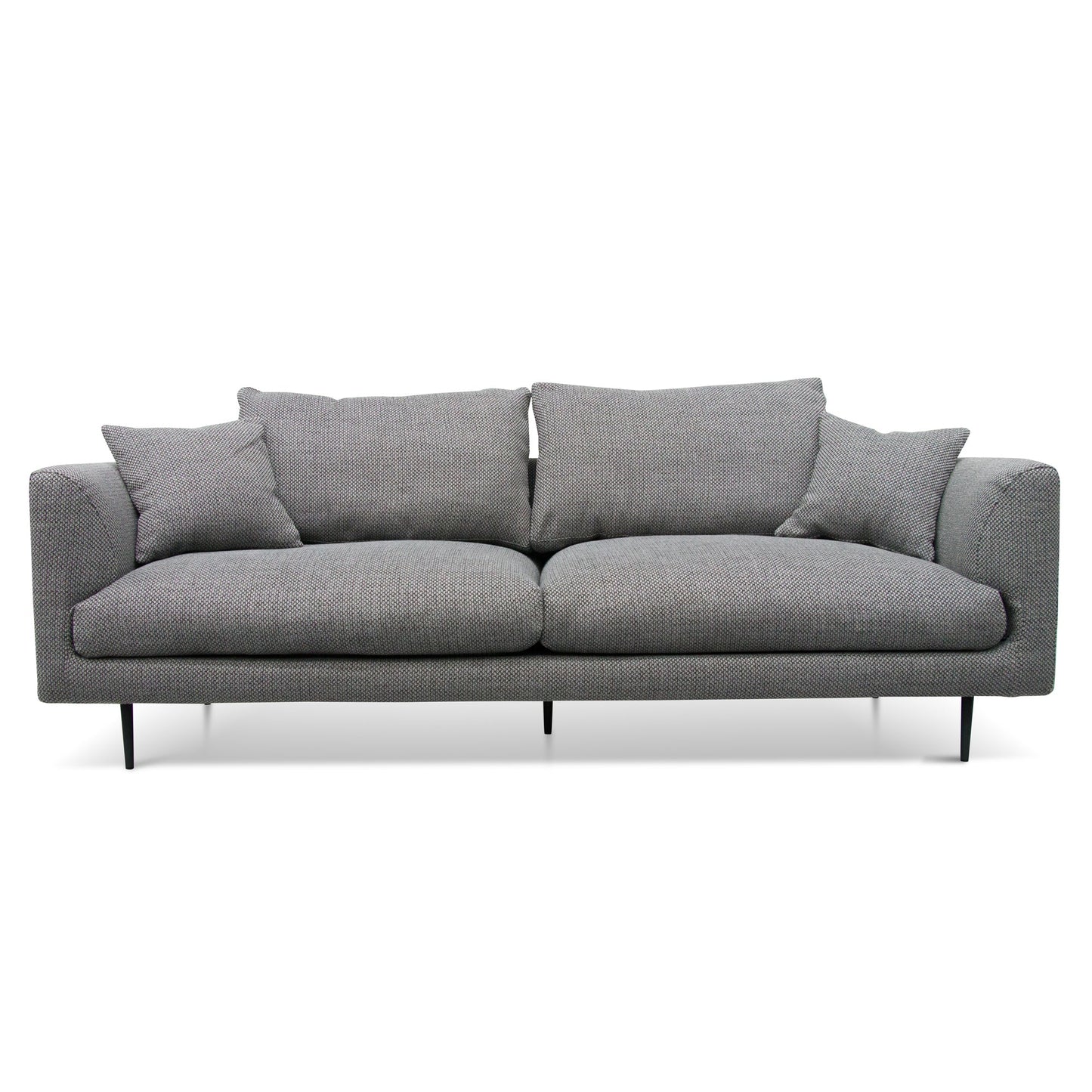 Four-Seater Fabric Sofa - Noble Grey