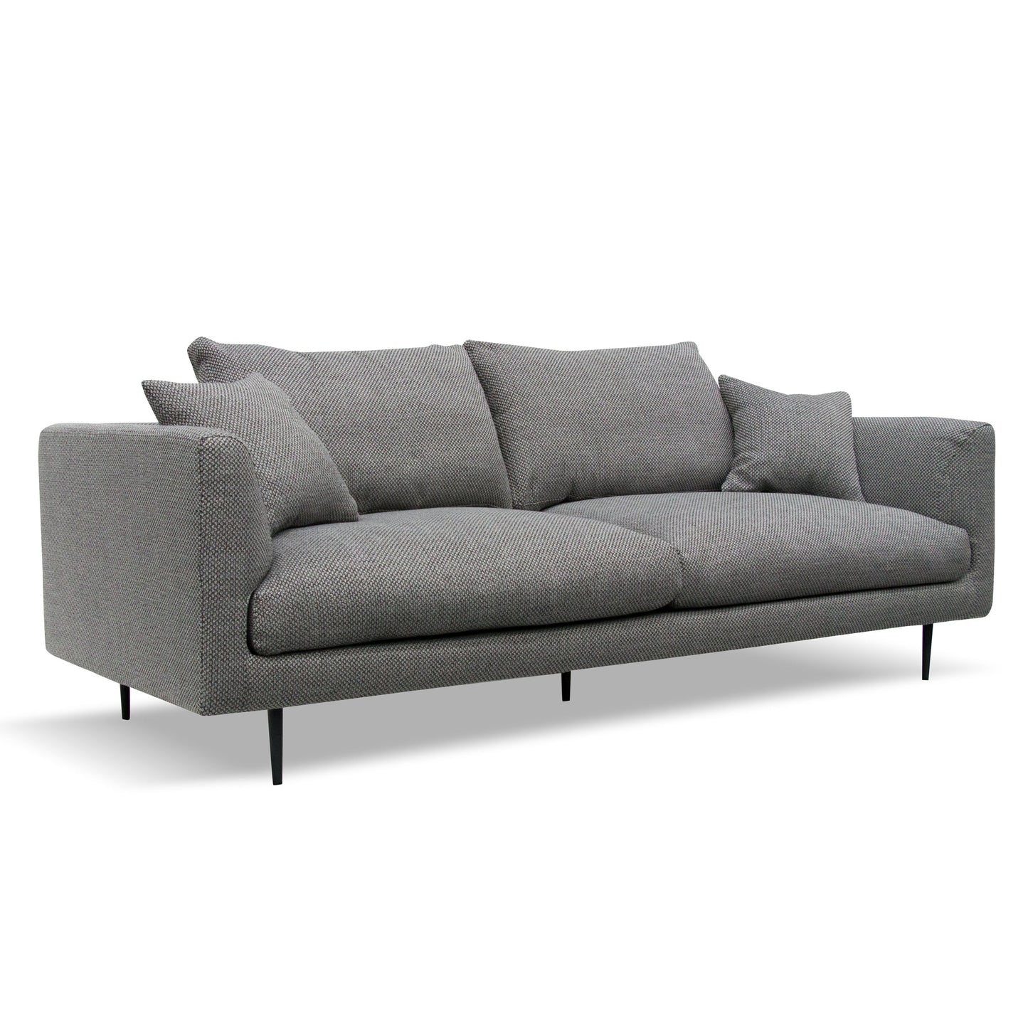 Four-Seater Fabric Sofa - Noble Grey