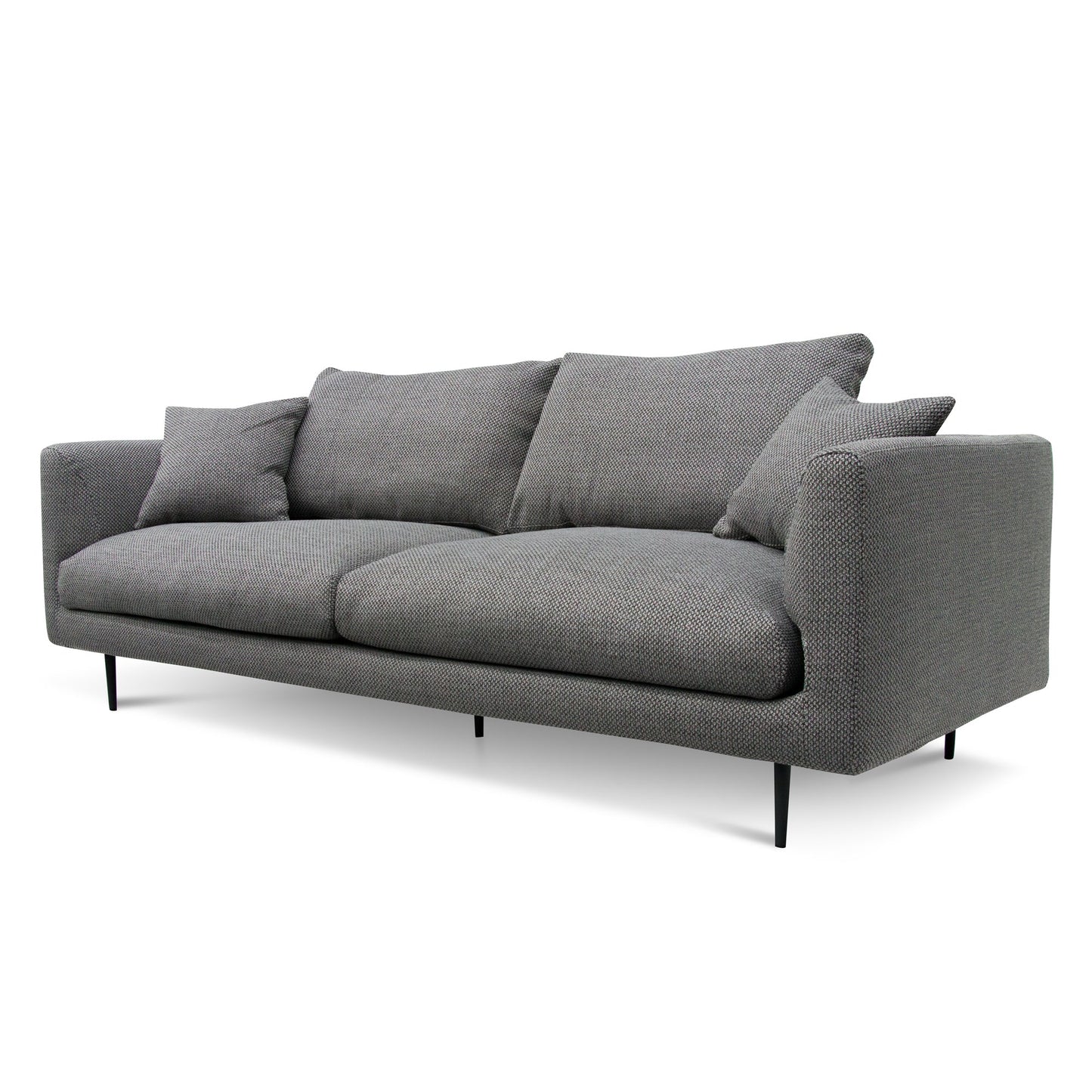 Four-Seater Fabric Sofa - Noble Grey