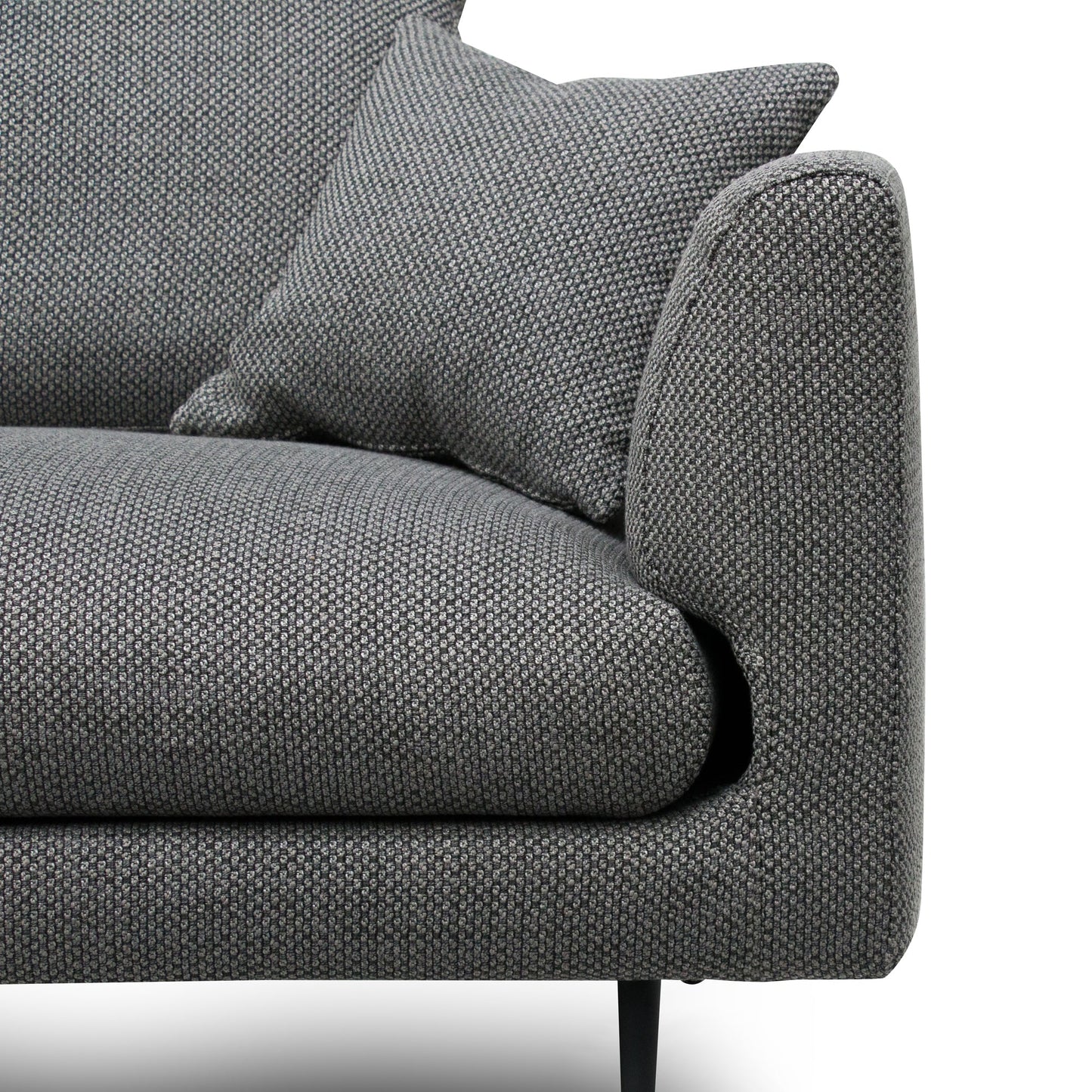 Four-Seater Fabric Sofa - Noble Grey