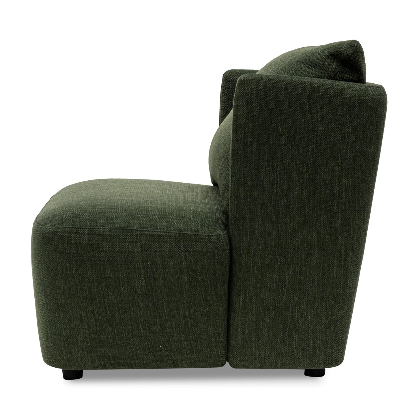 Fir Green Fabric Armchair