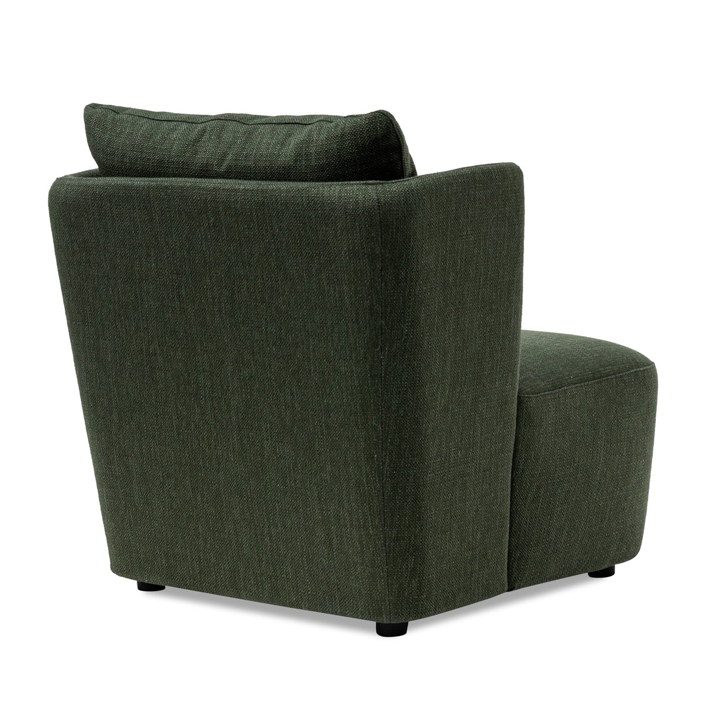 Fir Green Fabric Armchair