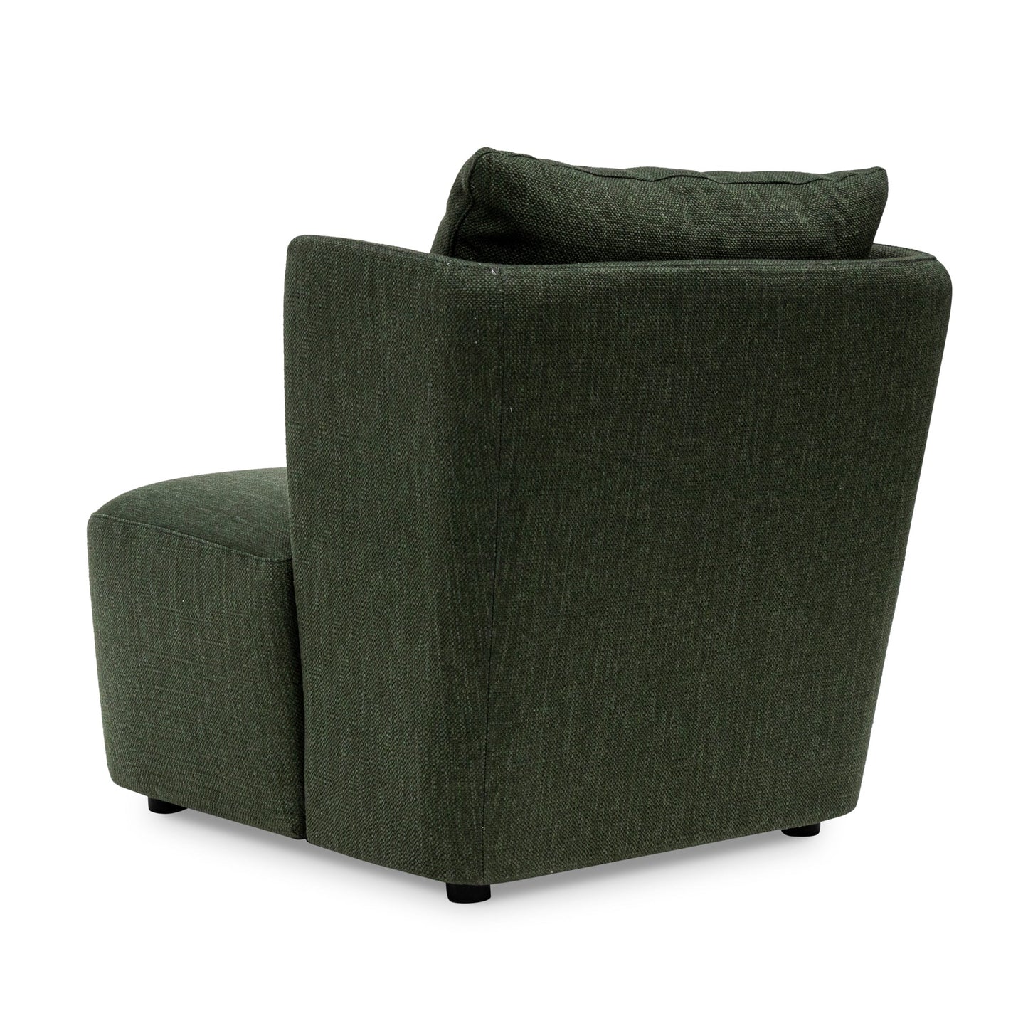 Fir Green Fabric Armchair