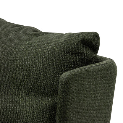 Fir Green Fabric Armchair