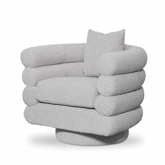 Armchair - Ash Grey Boucle