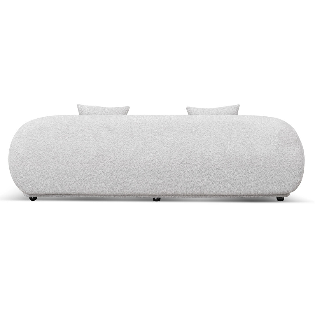 Three-Seater Fabric Sofa - Salt White