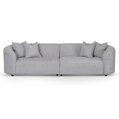 Four-Seater Sofa - Light Grey Fleece