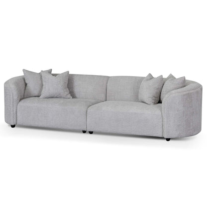 Four-Seater Sofa - Light Grey Fleece