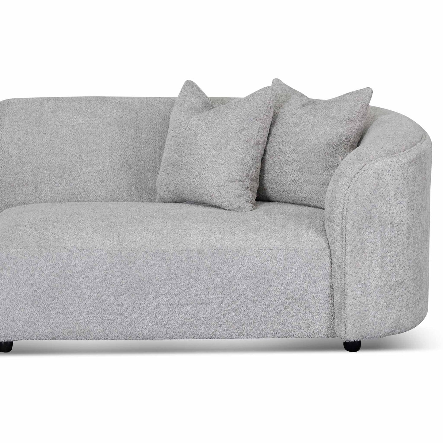 Four-Seater Sofa - Light Grey Fleece