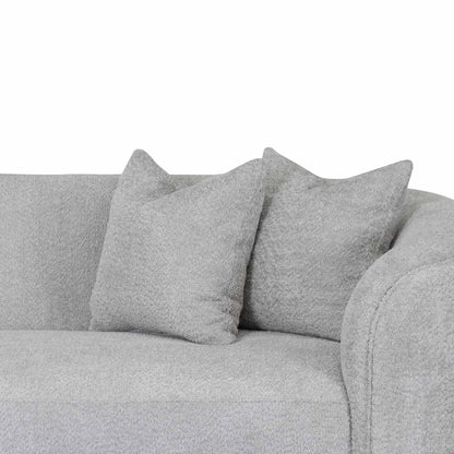 Four-Seater Sofa - Light Grey Fleece