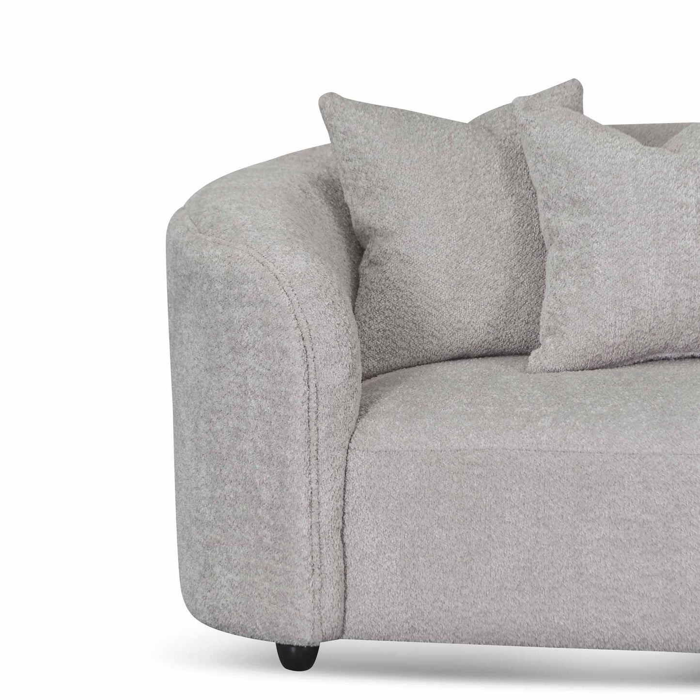 Four-Seater Sofa - Light Grey Fleece