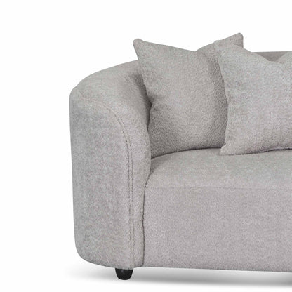 Four-Seater Sofa - Light Grey Fleece