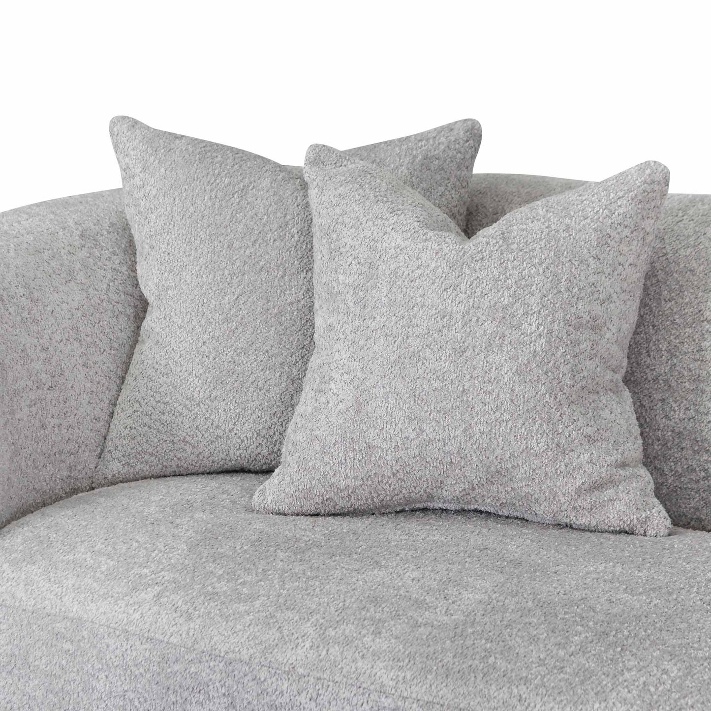 Four-Seater Sofa - Light Grey Fleece