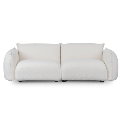 Three-Seater Sofa - White Wash Boucle