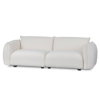 Three-Seater Sofa - White Wash Boucle