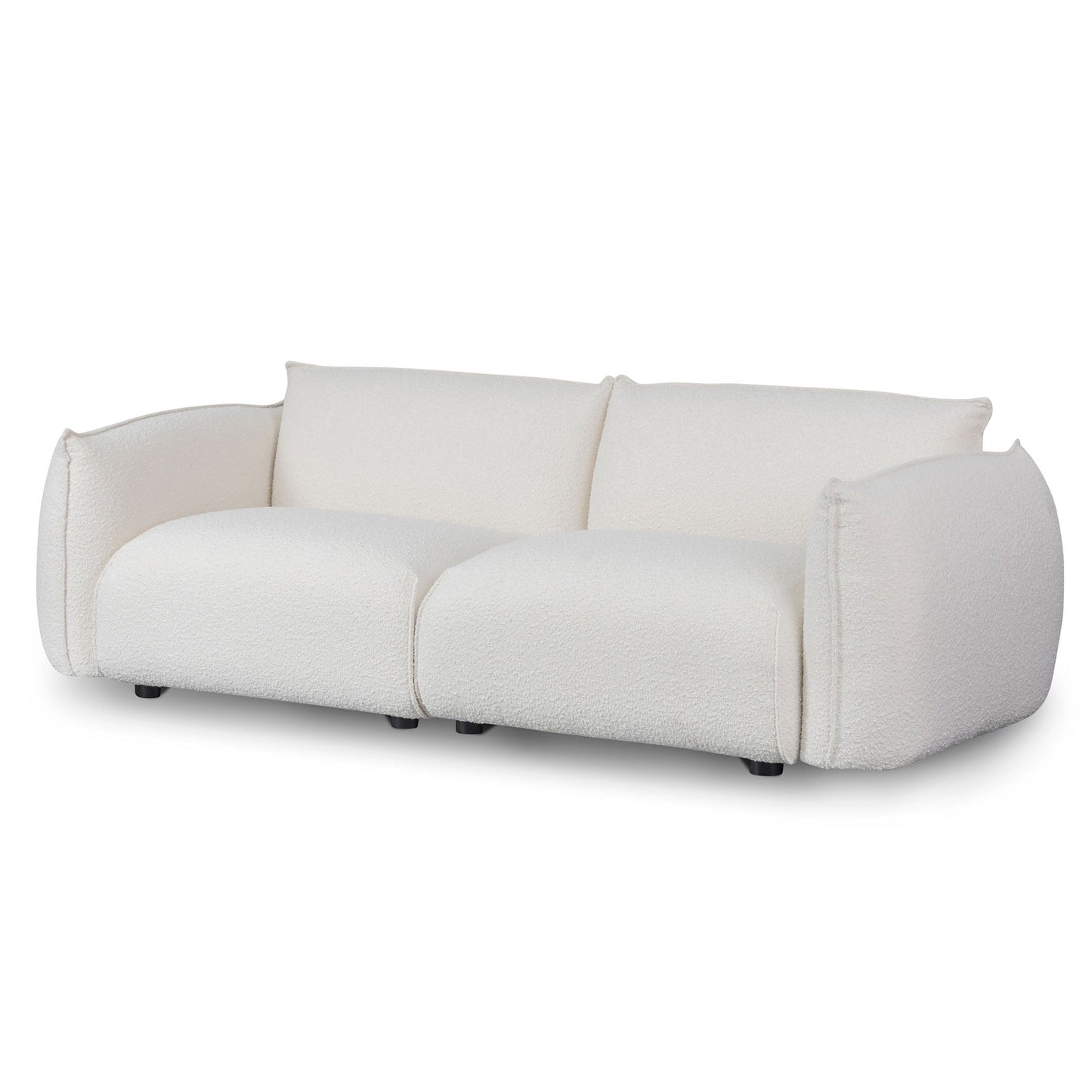 Three-Seater Sofa - White Wash Boucle