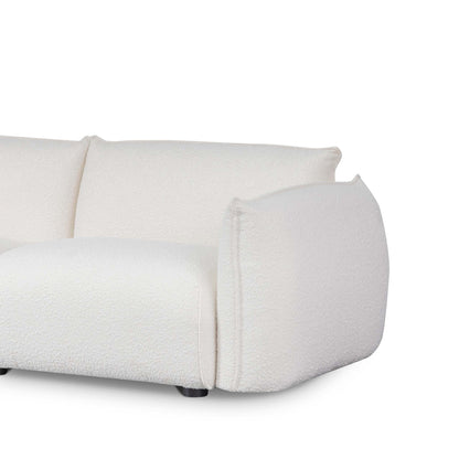 Three-Seater Sofa - White Wash Boucle