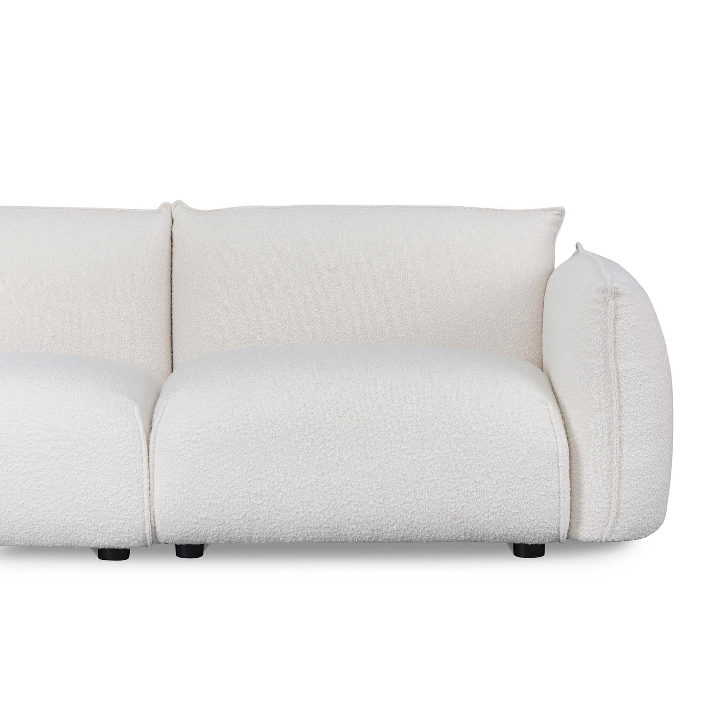 Three-Seater Sofa - White Wash Boucle