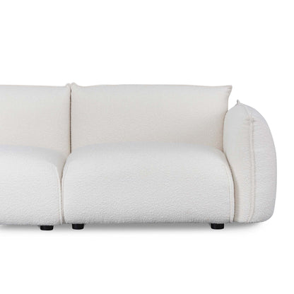 Three-Seater Sofa - White Wash Boucle