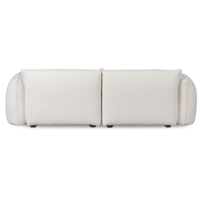 Three-Seater Sofa - White Wash Boucle