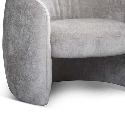 Platinum Grey Fabric Armchair