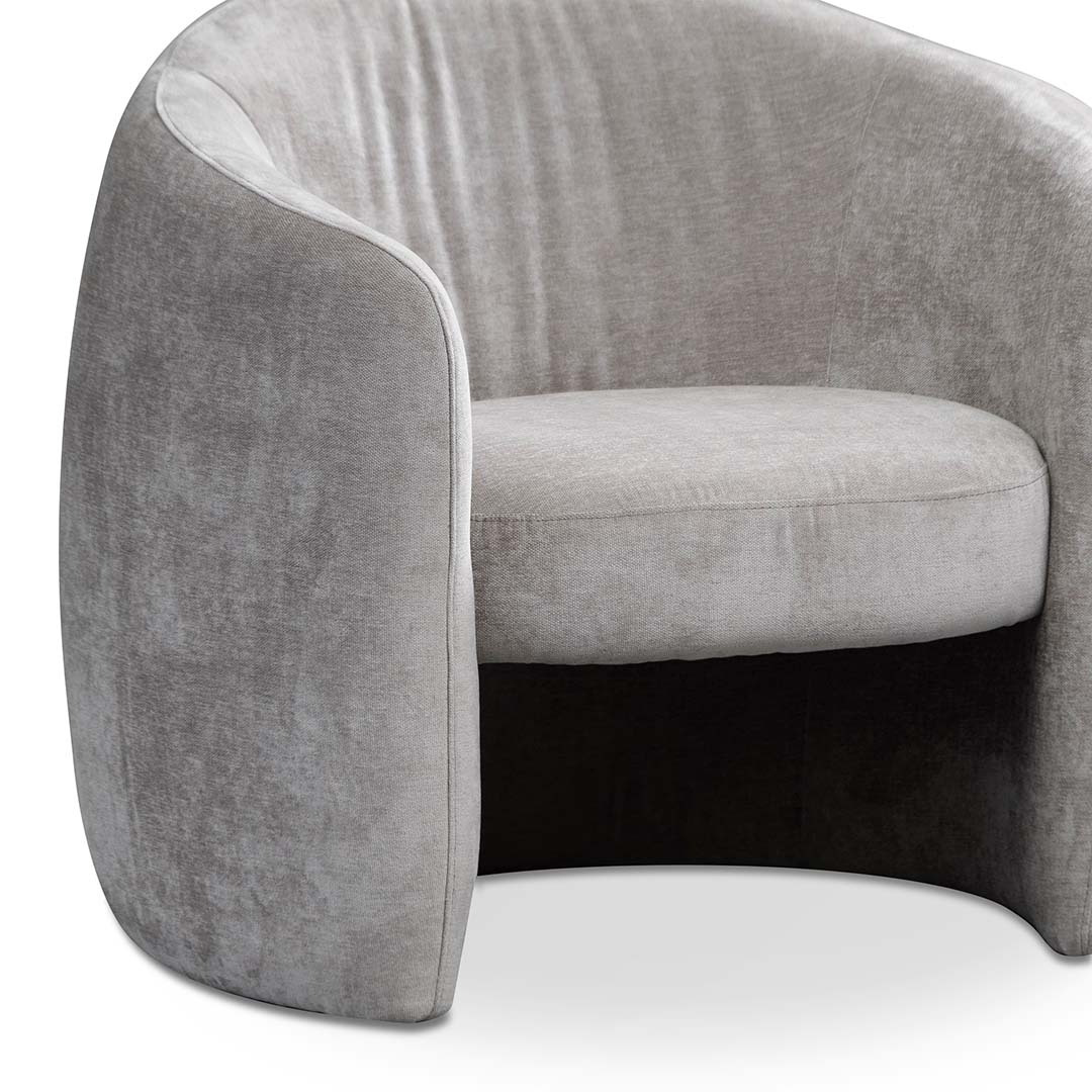 Platinum Grey Fabric Armchair