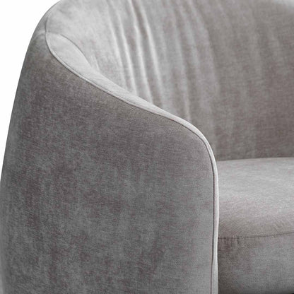 Platinum Grey Fabric Armchair