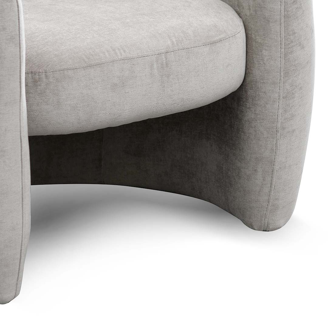 Platinum Grey Fabric Armchair