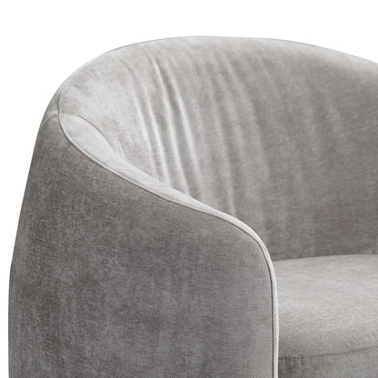 Platinum Grey Fabric Armchair