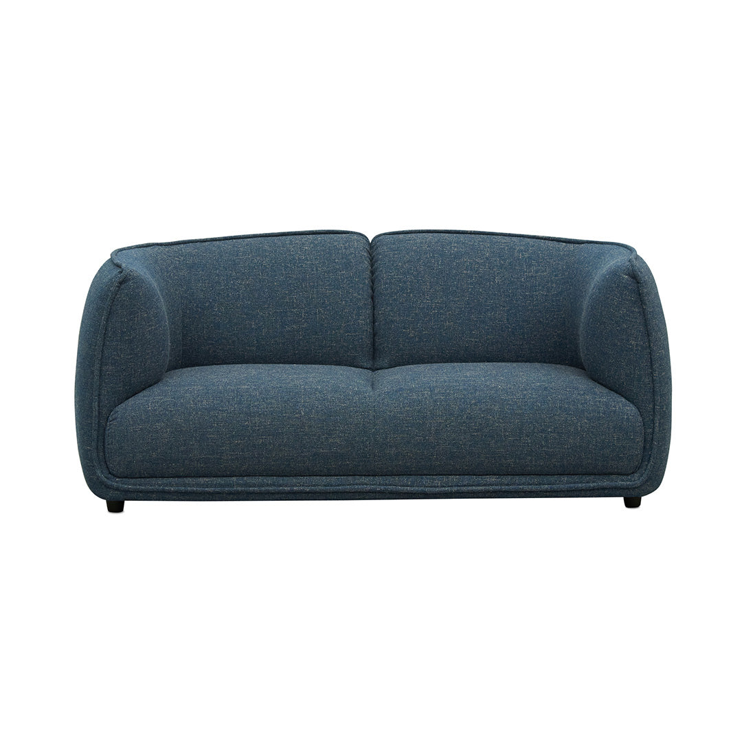 Two-Seater Fabric Sofa - Dark Blue