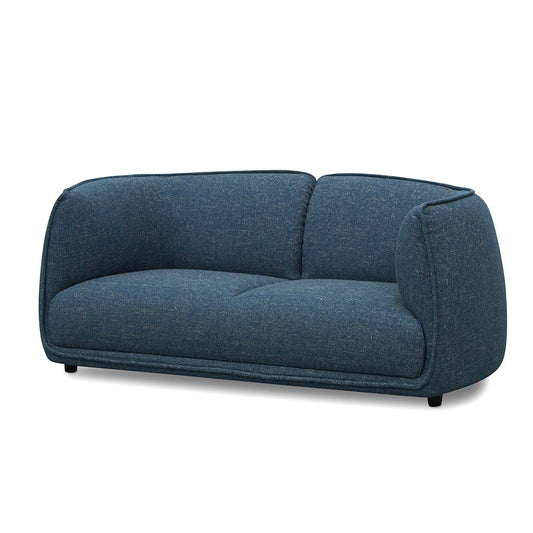 Two-Seater Fabric Sofa - Dark Blue