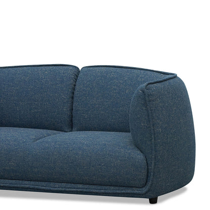 Two-Seater Fabric Sofa - Dark Blue