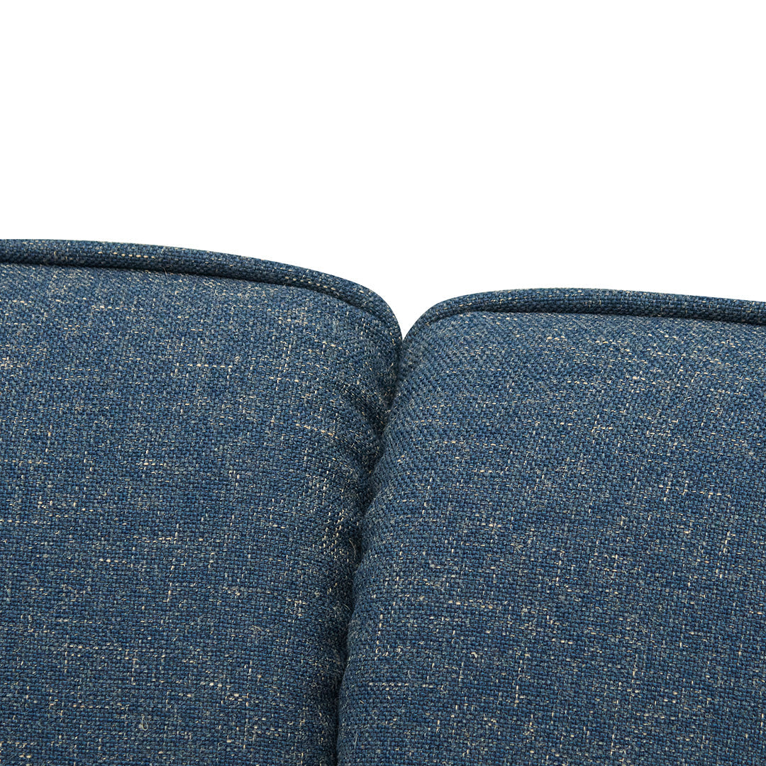 Two-Seater Fabric Sofa - Dark Blue