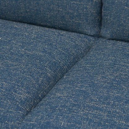 Two-Seater Fabric Sofa - Dark Blue